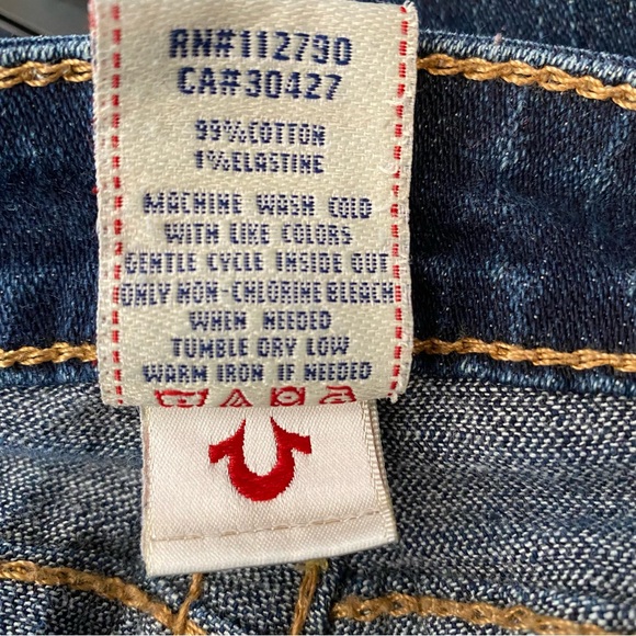 True Religion Julie Dark Wash Cropped Ankle Jeans - Picture 6 of 6